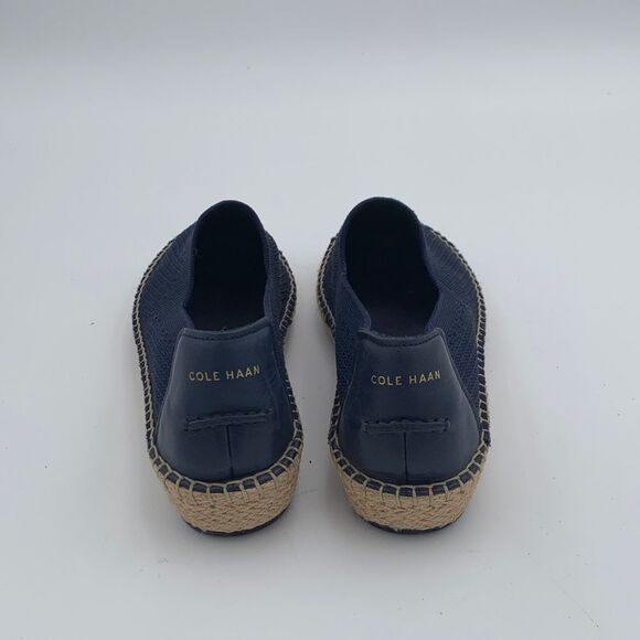 Cole Haan Navy Espadrille Slip-On Shoes size 8.5 nautical - Picture 6 of 11